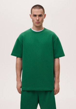 Футболка трикотажная мужская зеленая